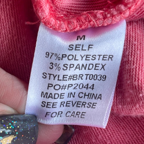 Isalis Shirt Jacket Womens Medium Pink Snap Front Long Sleeve Fleece Shacket - Picture 4 of 9